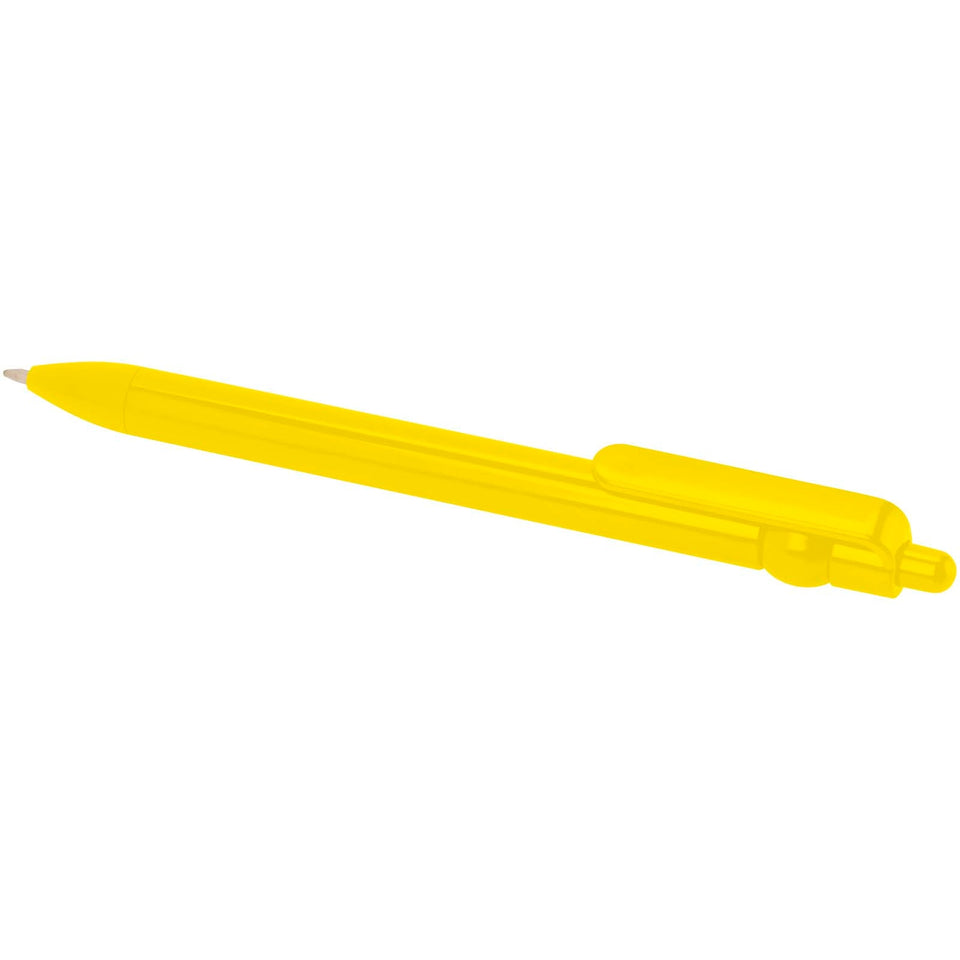 Penna a sfera in plastica riciclata Fidget (inchiostro nero) personalizzato con logo - Pubblienne