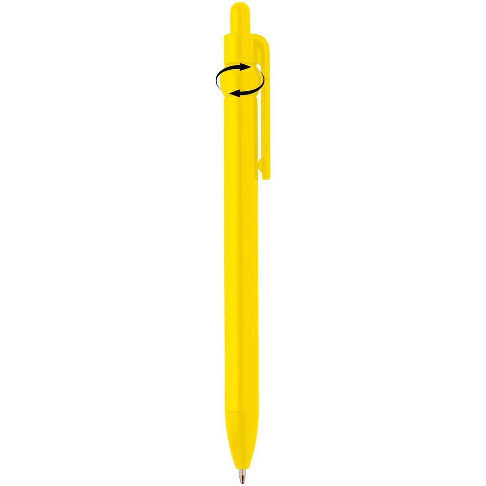 Penna a sfera in plastica riciclata Fidget (inchiostro nero) personalizzato con logo - Pubblienne