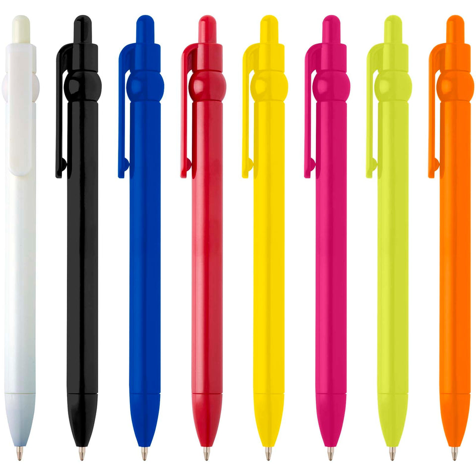 Penna a sfera in plastica riciclata Fidget (inchiostro nero) personalizzato con logo - Pubblienne