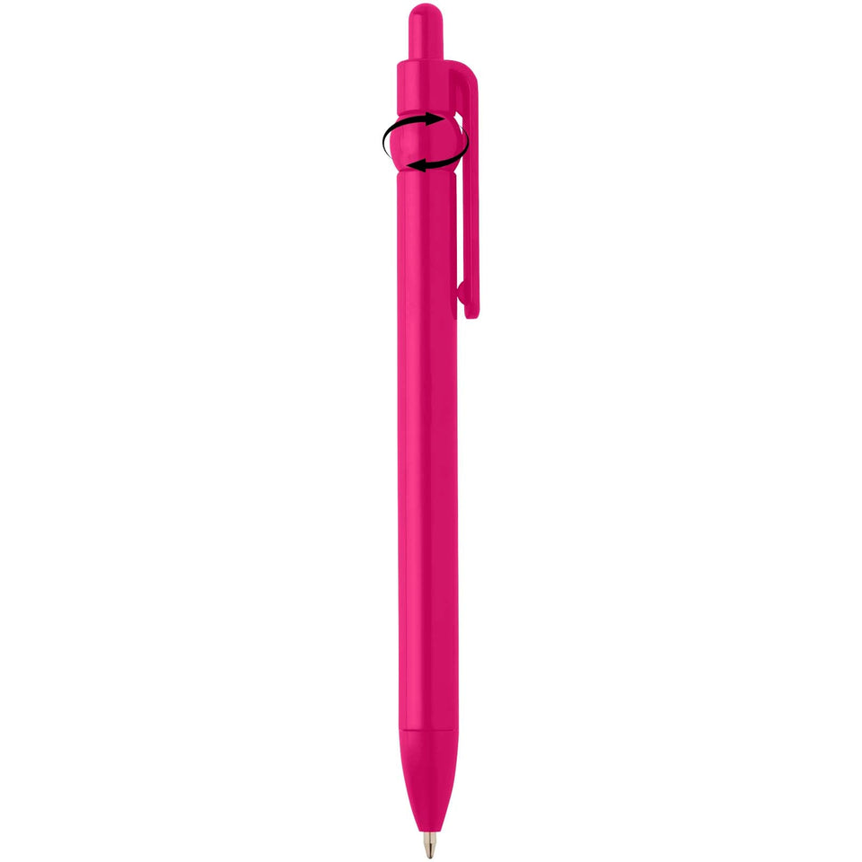 Penna a sfera in plastica riciclata Fidget (inchiostro nero) personalizzato con logo - Pubblienne