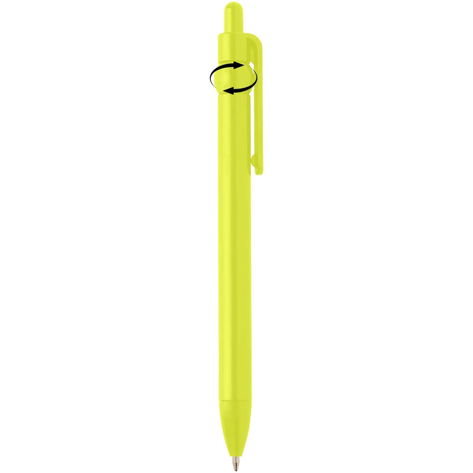 Penna a sfera in plastica riciclata Fidget (inchiostro nero) personalizzato con logo - Pubblienne