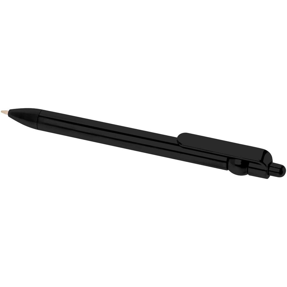 Penna a sfera in plastica riciclata Fidget (inchiostro nero) personalizzato con logo - Pubblienne