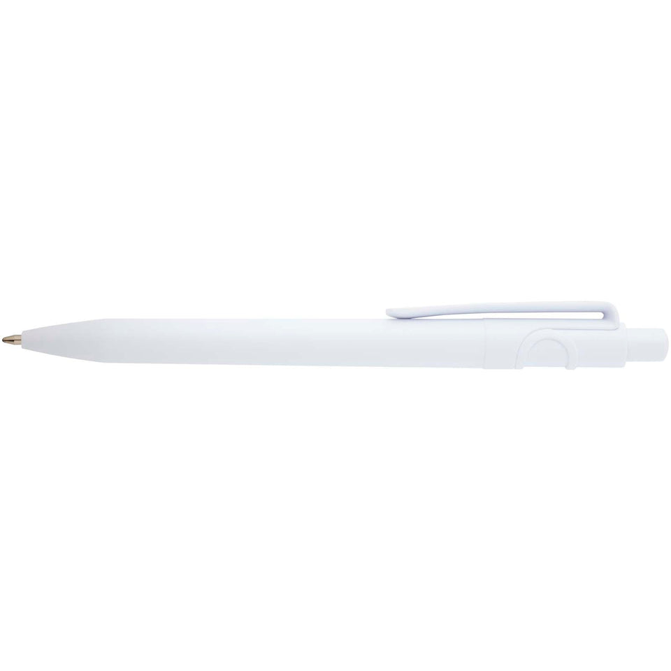 Penna a sfera in plastica riciclata Unica (inchiostro blu) personalizzato con logo - Pubblienne