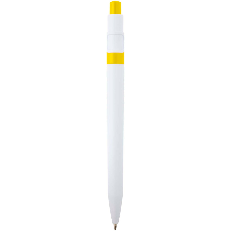 Penna a sfera in plastica riciclata Unica (inchiostro blu) personalizzato con logo - Pubblienne