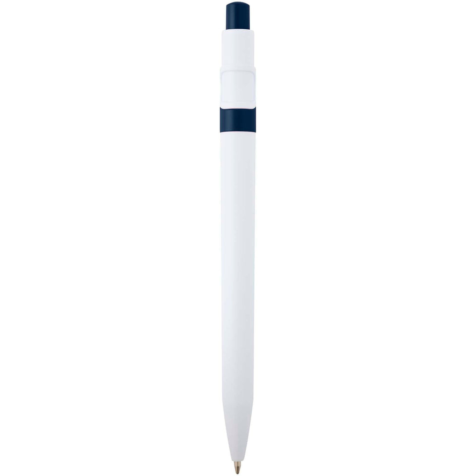 Penna a sfera in plastica riciclata Unica (inchiostro blu) personalizzato con logo - Pubblienne