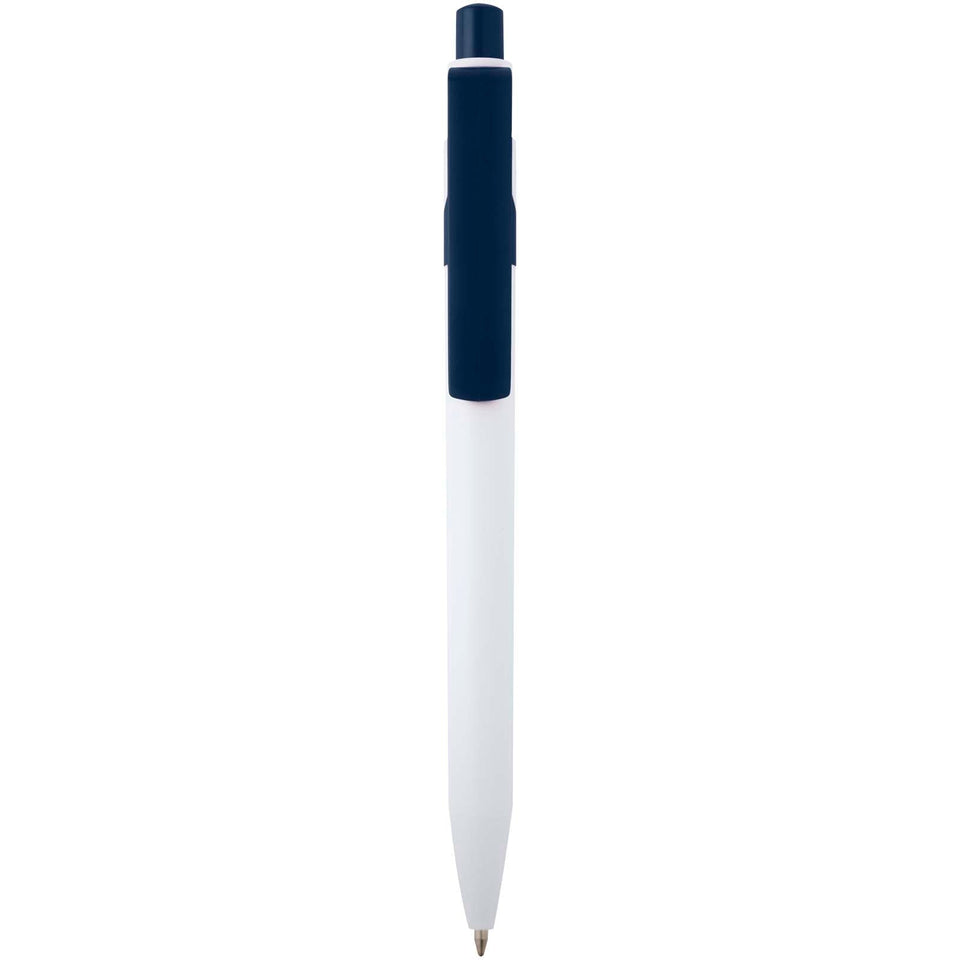 Penna a sfera in plastica riciclata Unica (inchiostro blu) personalizzato con logo - Pubblienne
