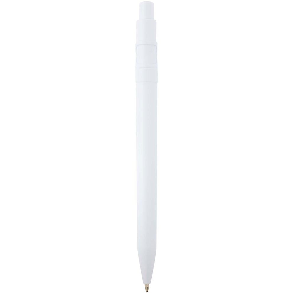 Penna a sfera in plastica riciclata Unica (inchiostro nero) personalizzato con logo - Pubblienne