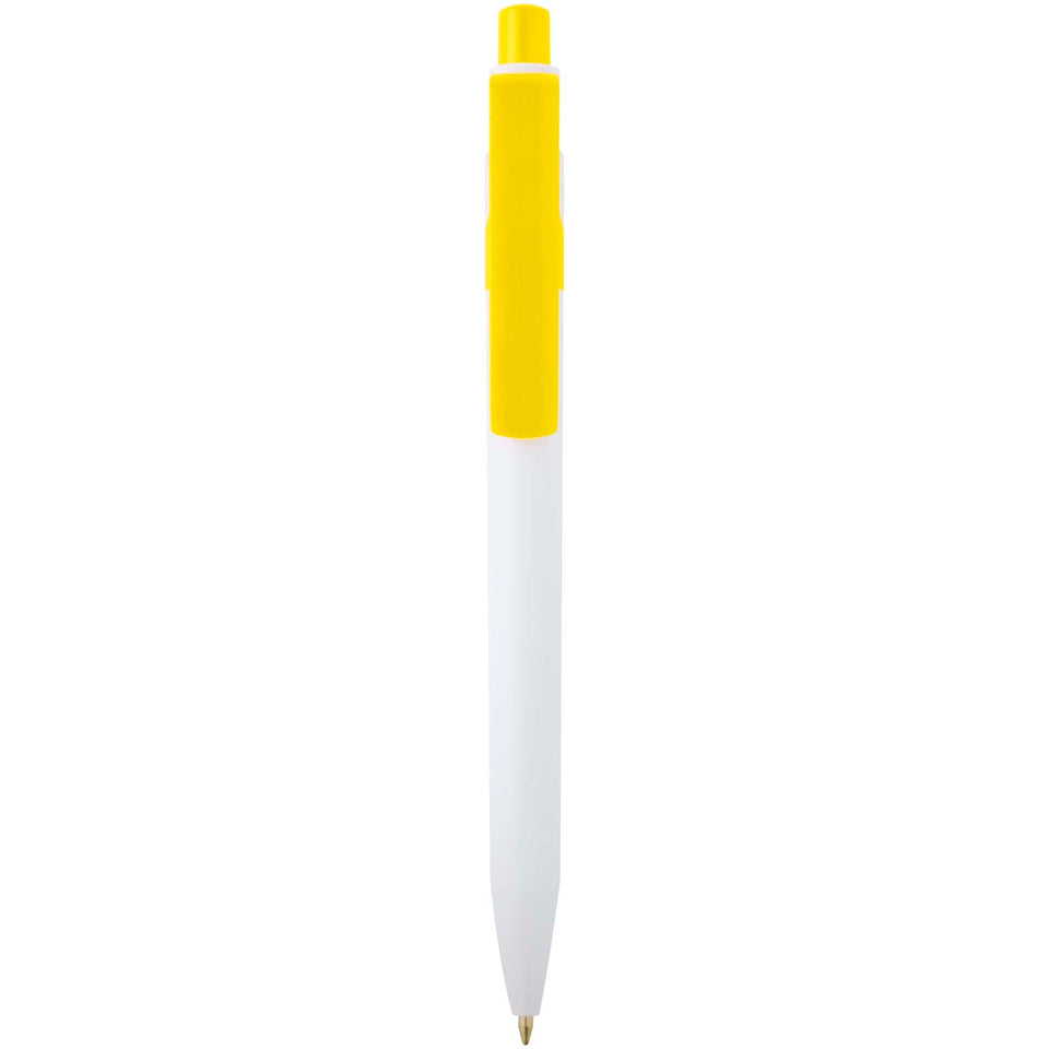 Penna a sfera in plastica riciclata Unica (inchiostro nero) personalizzato con logo - Pubblienne