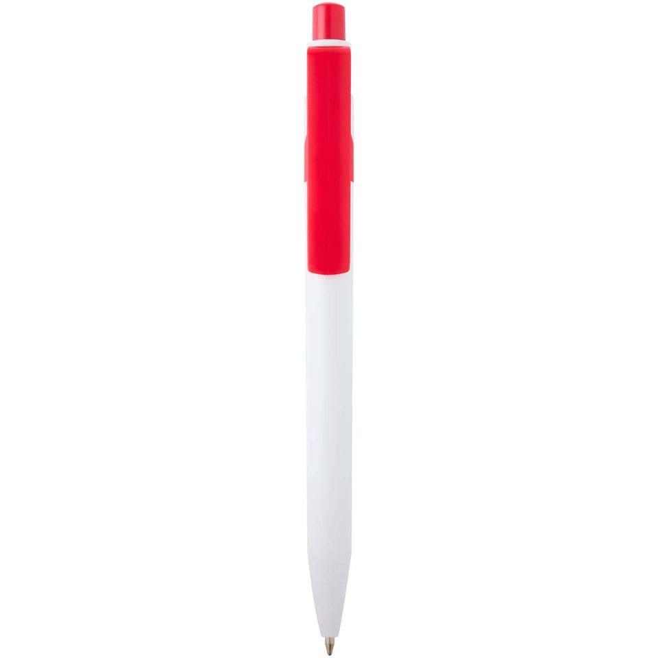 Penna a sfera in plastica riciclata Unica (inchiostro nero) personalizzato con logo - Pubblienne