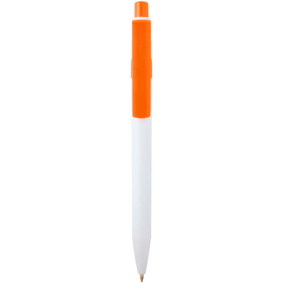 Penna a sfera in plastica riciclata Unica (inchiostro nero) personalizzato con logo - Pubblienne