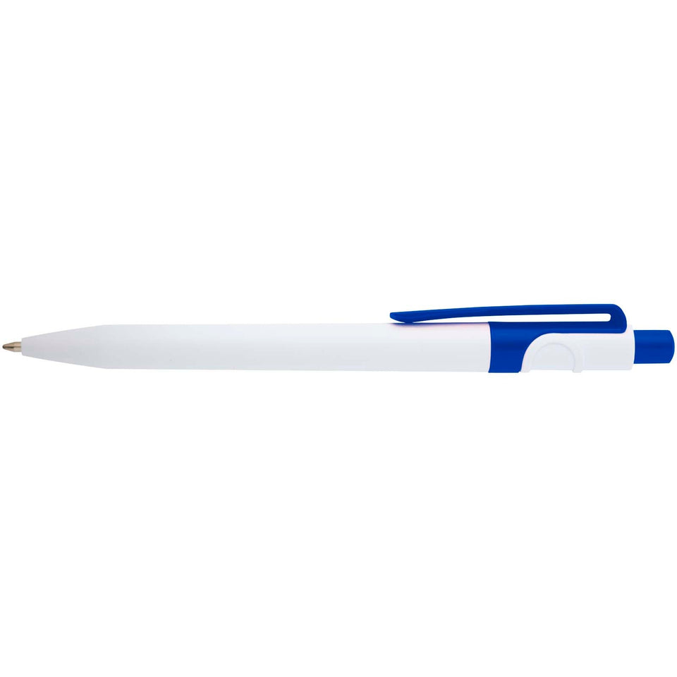 Penna a sfera in plastica riciclata Unica (inchiostro nero) personalizzato con logo - Pubblienne