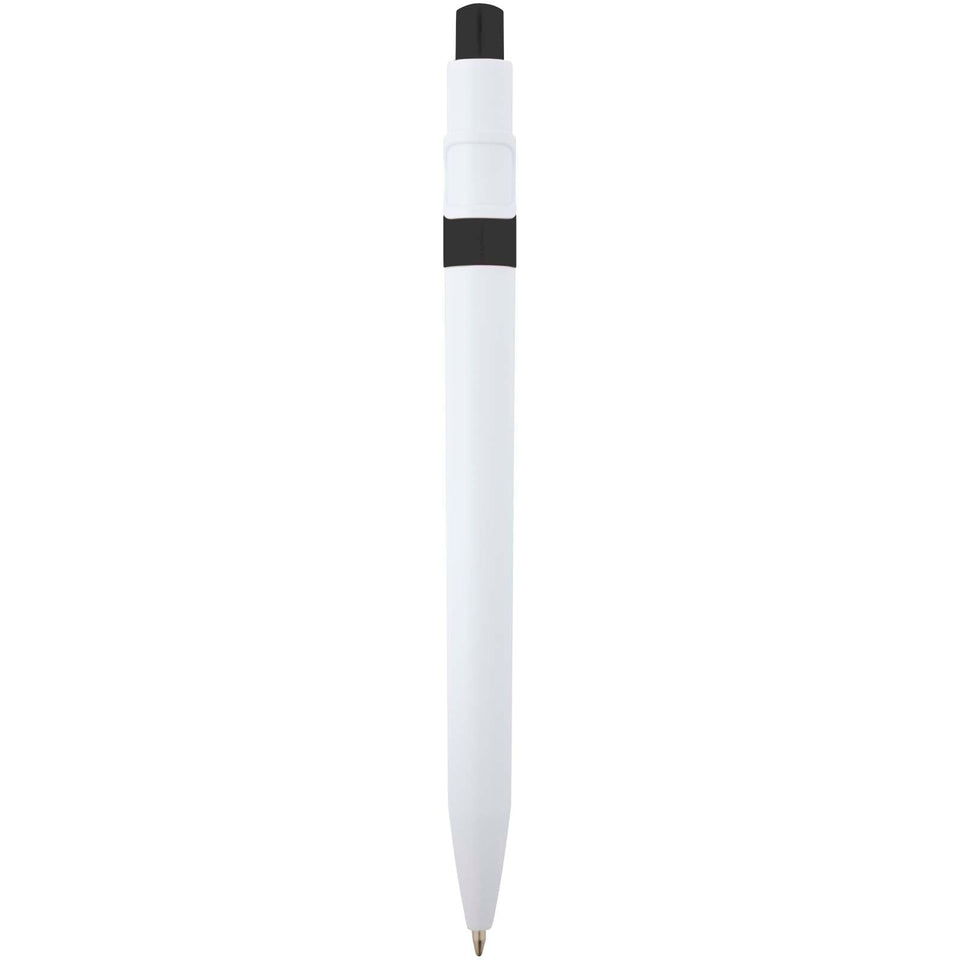 Penna a sfera in plastica riciclata Unica (inchiostro nero) personalizzato con logo - Pubblienne