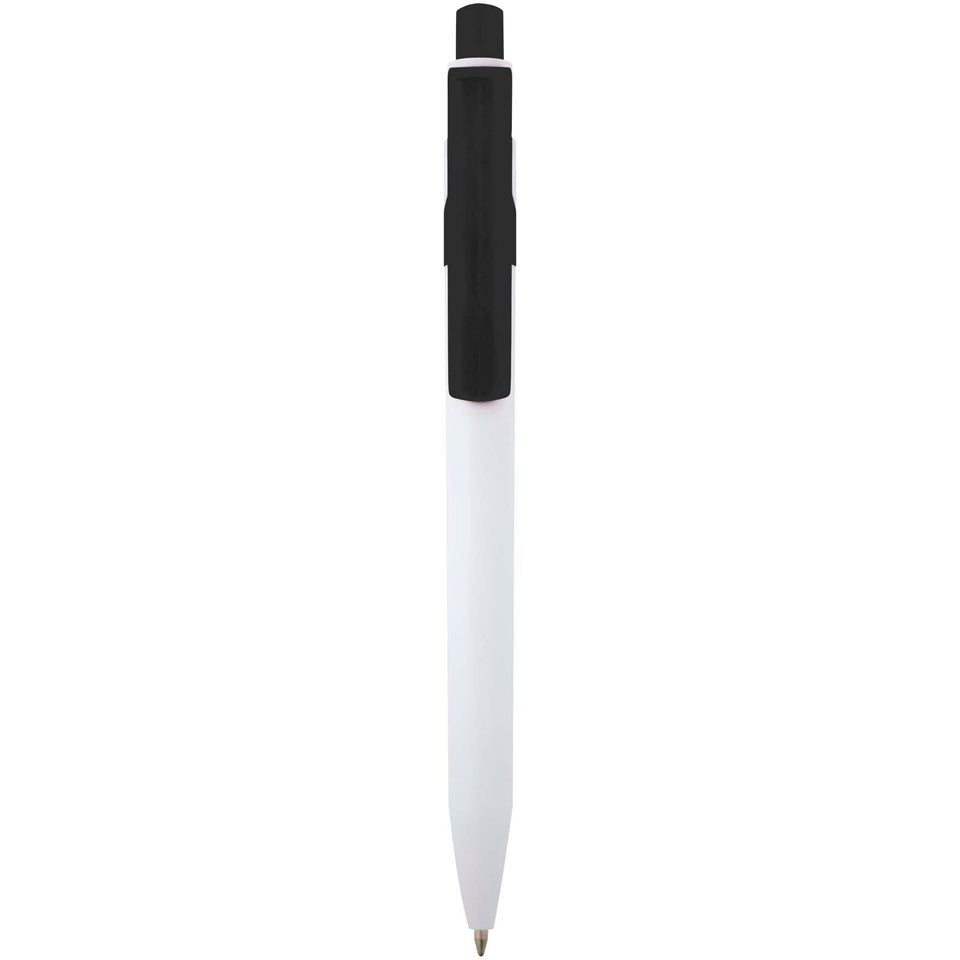 Penna a sfera in plastica riciclata Unica (inchiostro nero) personalizzato con logo - Pubblienne