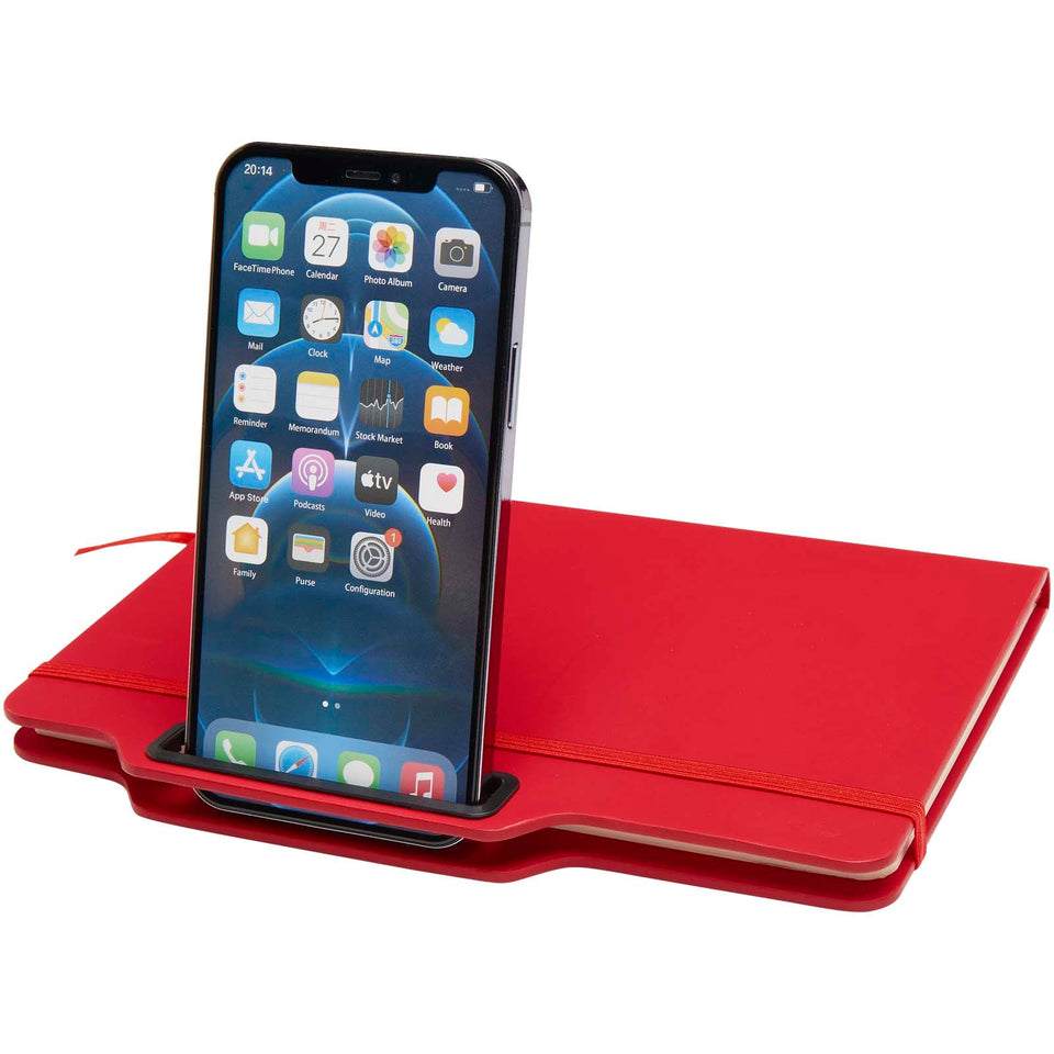 Blocco note formato A5 con copertina rigida e combinazione di penna e matita Nexus personalizzato con logo - Pubblienne