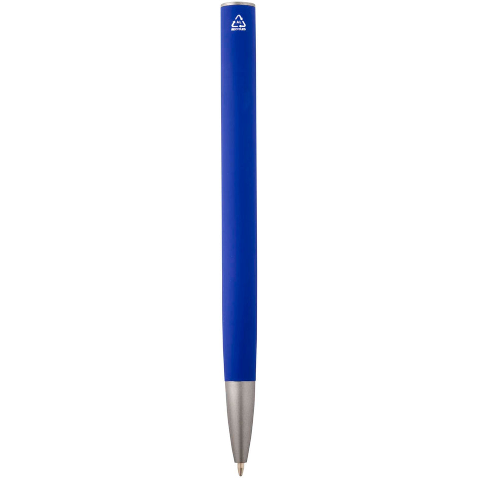 Penna a sfera in alluminio riciclato Ziguur (inchiostro blu) personalizzato con logo - Pubblienne