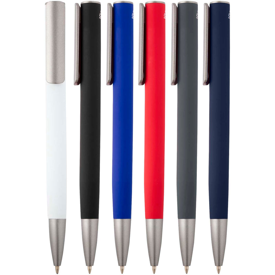 Penna a sfera in alluminio riciclato Ziguur (inchiostro blu) personalizzato con logo - Pubblienne