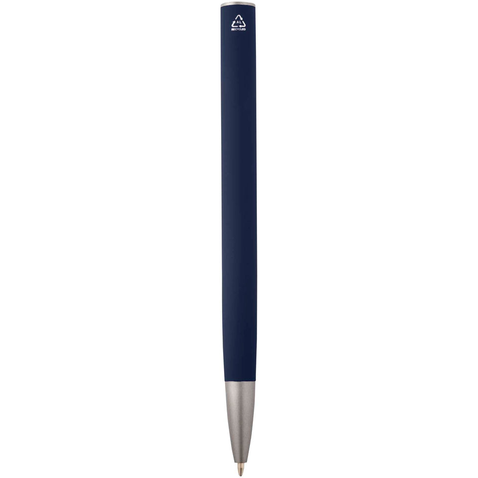 Penna a sfera in alluminio riciclato Ziguur (inchiostro blu) personalizzato con logo - Pubblienne
