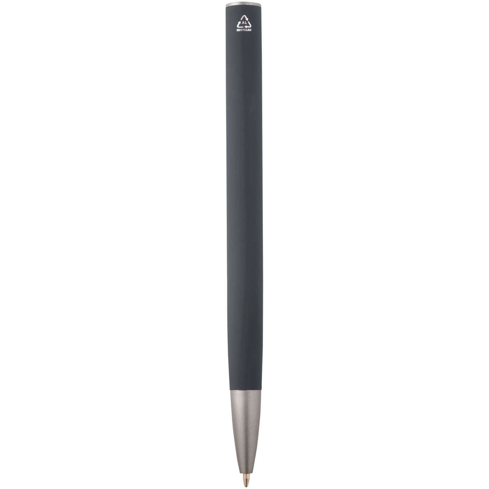 Penna a sfera in alluminio riciclato Ziguur (inchiostro blu) personalizzato con logo - Pubblienne