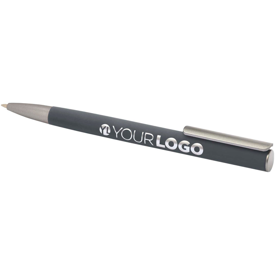Penna a sfera in alluminio riciclato Ziguur (inchiostro blu) personalizzato con logo - Pubblienne