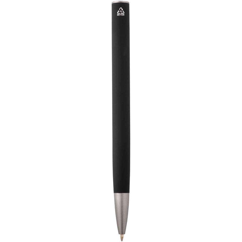 Penna a sfera in alluminio riciclato Ziguur (inchiostro blu) personalizzato con logo - Pubblienne