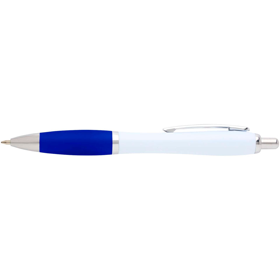 Penna a sfera in plastica riciclata Nash (inchiostro nero) personalizzato con logo - Pubblienne