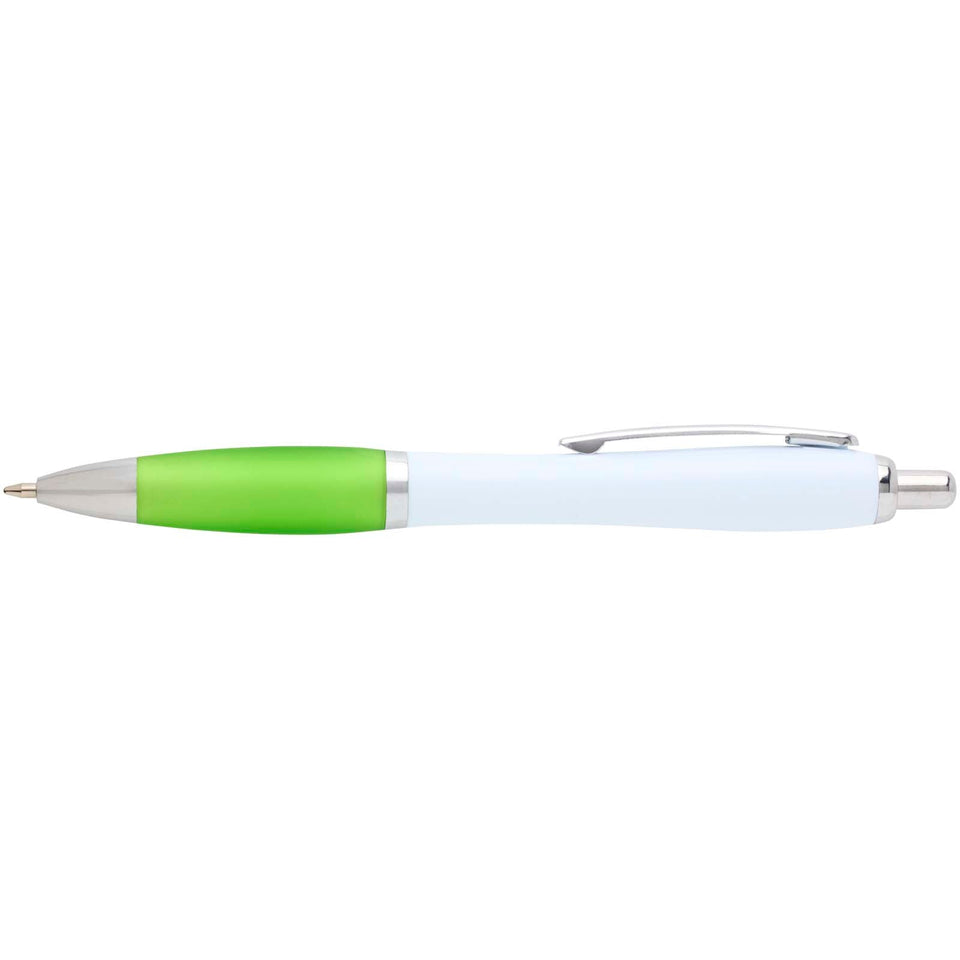 Penna a sfera in plastica riciclata Nash (inchiostro nero) personalizzato con logo - Pubblienne