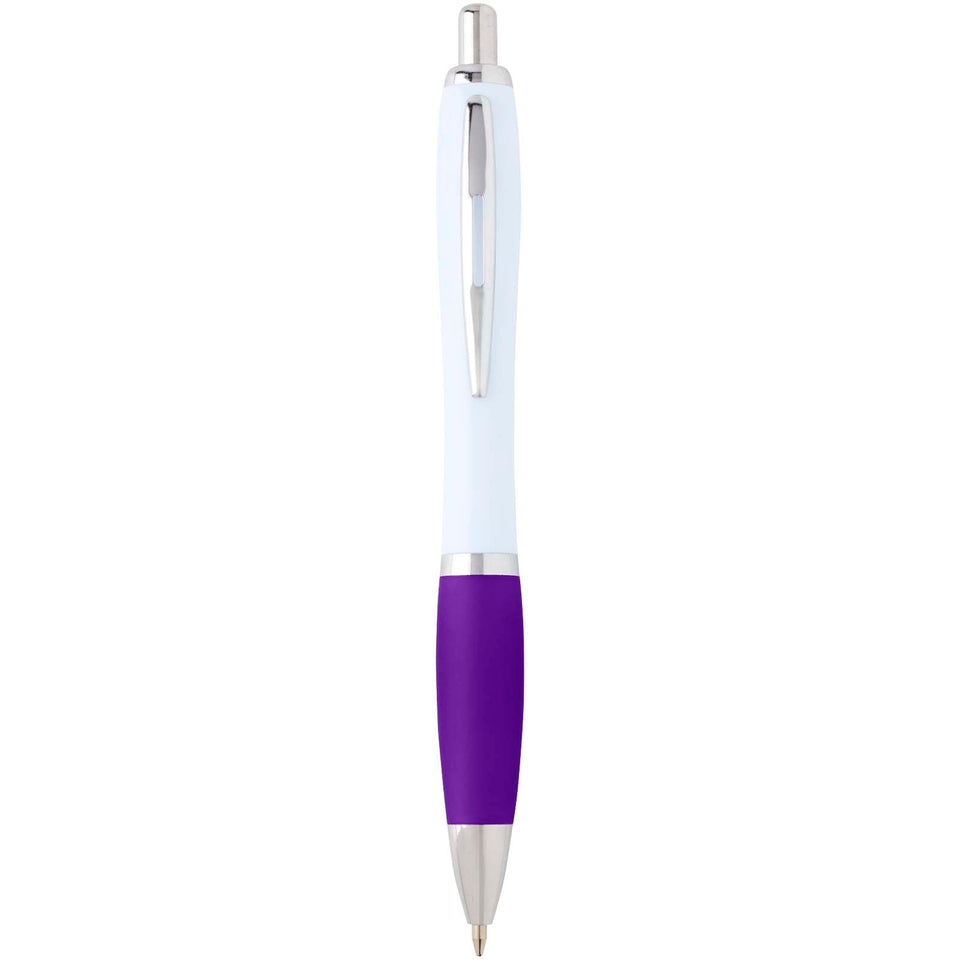 Penna a sfera in plastica riciclata Nash (inchiostro blu) personalizzato con logo - Pubblienne