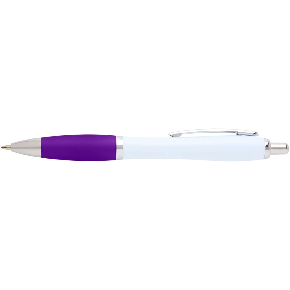 Penna a sfera in plastica riciclata Nash (inchiostro blu) personalizzato con logo - Pubblienne