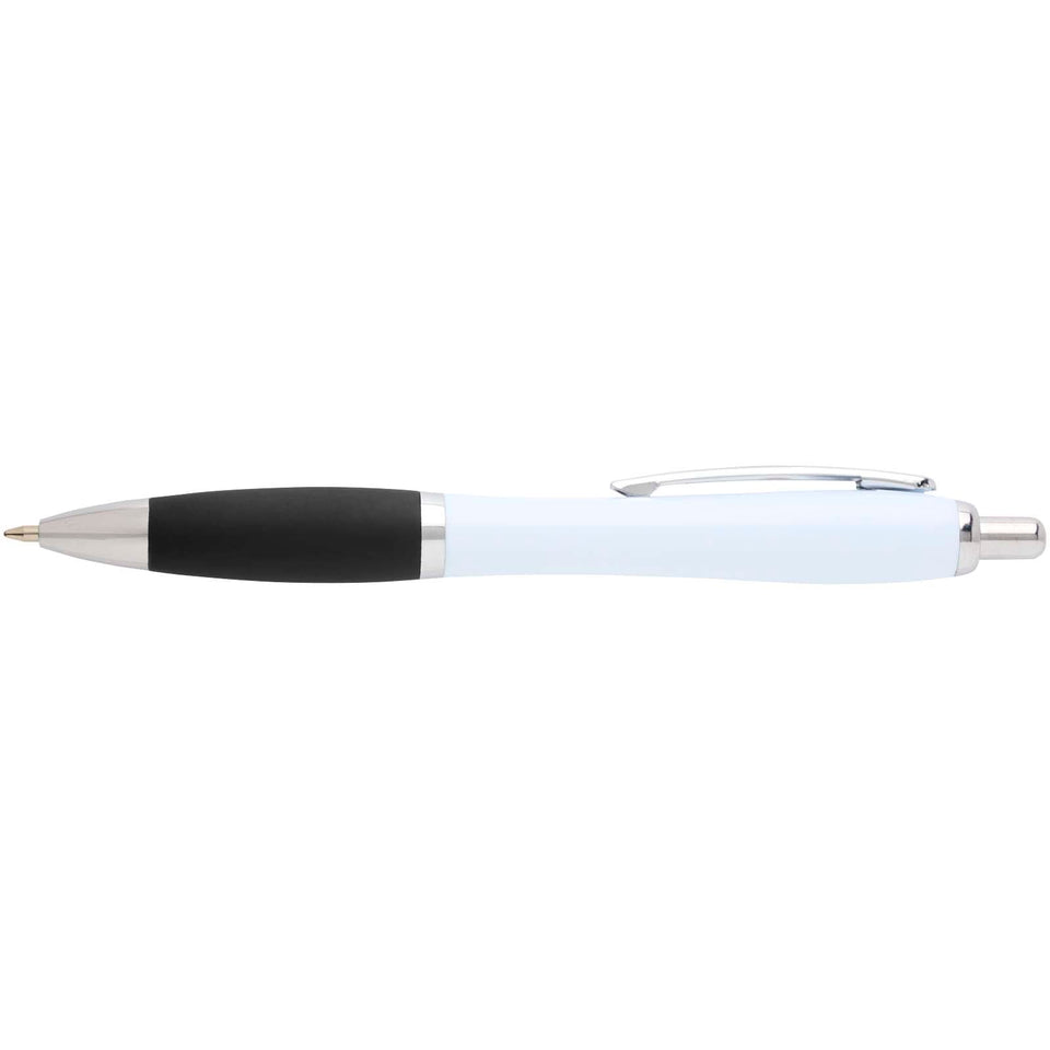 Penna a sfera in plastica riciclata Nash (inchiostro blu) personalizzato con logo - Pubblienne