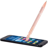 Penna a sfera con finitura oro rosa Nanna (inchiostro blu) personalizzato con logo - Pubblienne