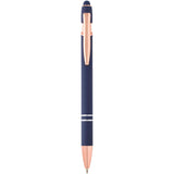 Penna a sfera con finitura oro rosa Nanna (inchiostro blu) personalizzato con logo - Pubblienne