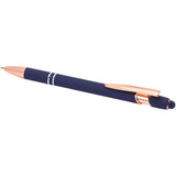 Penna a sfera con finitura oro rosa Nanna (inchiostro blu) personalizzato con logo - Pubblienne