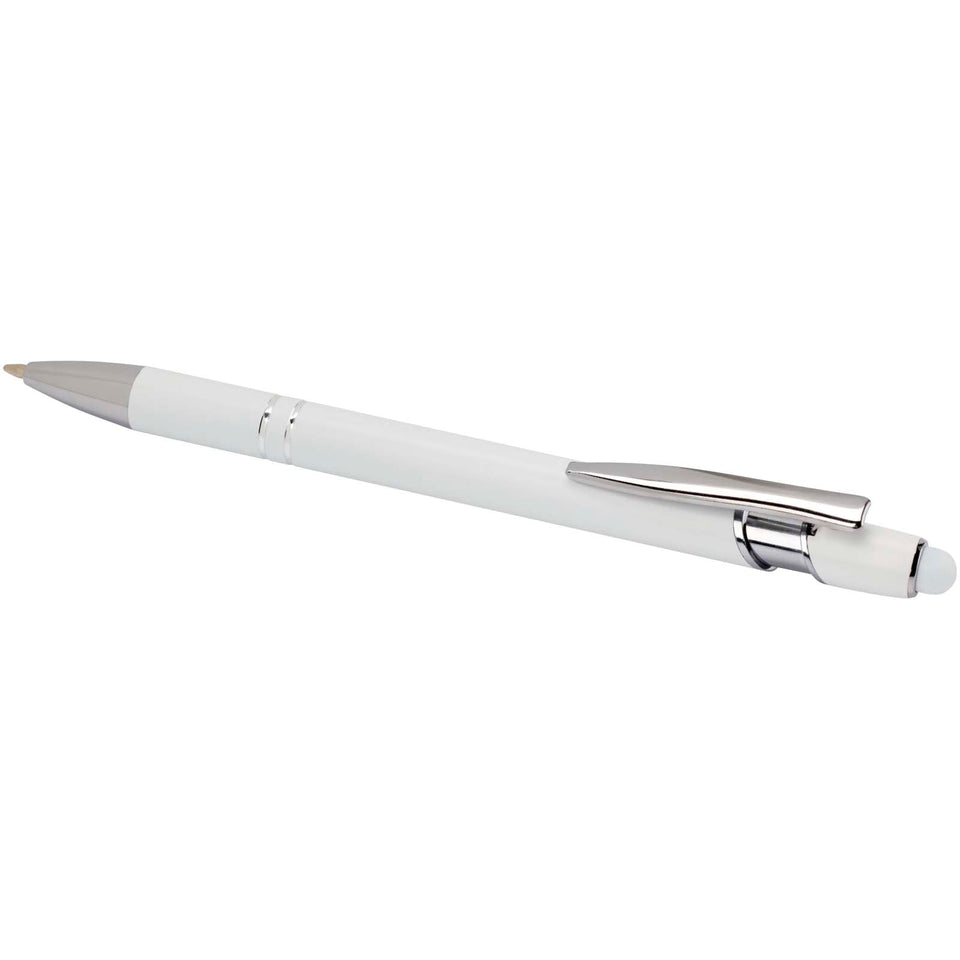Penna a sfera con finitura argento Kish (inchiostro blu) personalizzato con logo - Pubblienne
