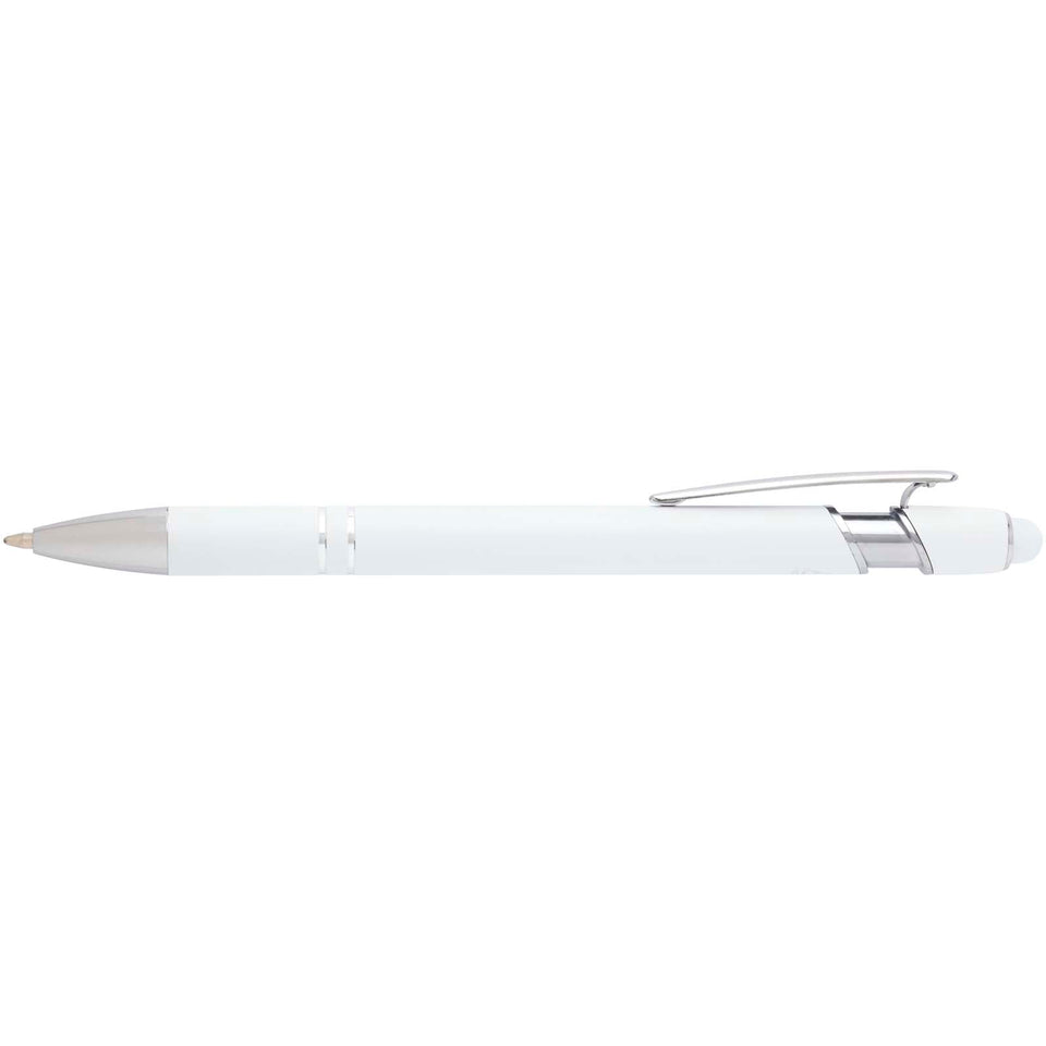 Penna a sfera con finitura argento Kish (inchiostro blu) personalizzato con logo - Pubblienne