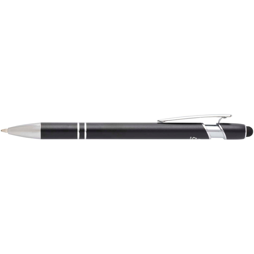 Penna a sfera con finitura argento Kish (inchiostro blu) personalizzato con logo - Pubblienne