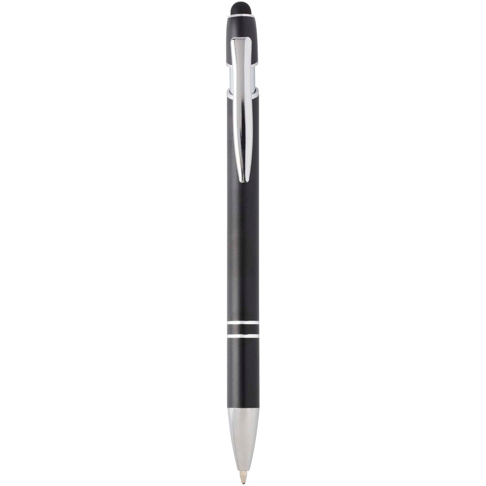 Penna a sfera con finitura argento Kish (inchiostro blu) personalizzato con logo - Pubblienne