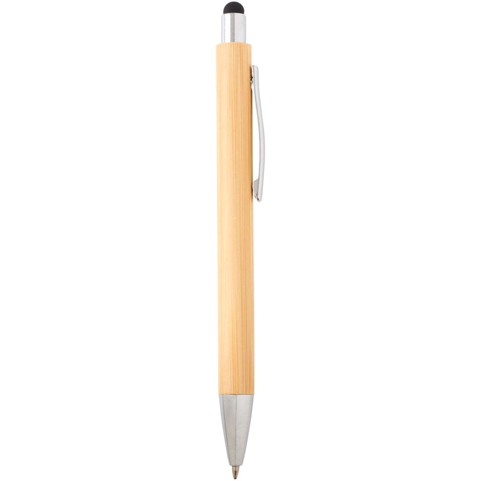 Set di penna a sfera e portamina in bambù Oblys (inchiostro nero) personalizzato con logo - Pubblienne