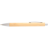 Set di penna a sfera e portamina in bambù Oblys (inchiostro nero) personalizzato con logo - Pubblienne
