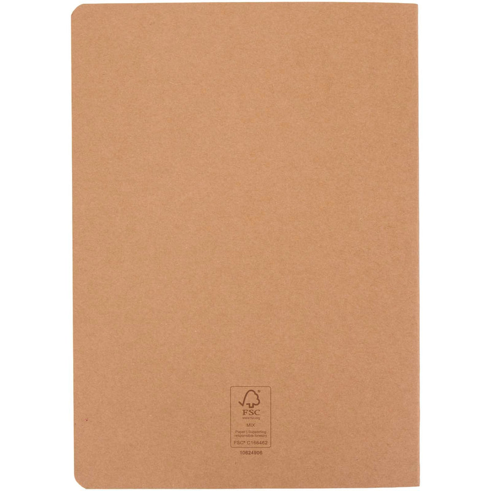 Blocco note taccuino formato A5 in carta kraft con pagine a righe Slyk personalizzato con logo - Pubblienne