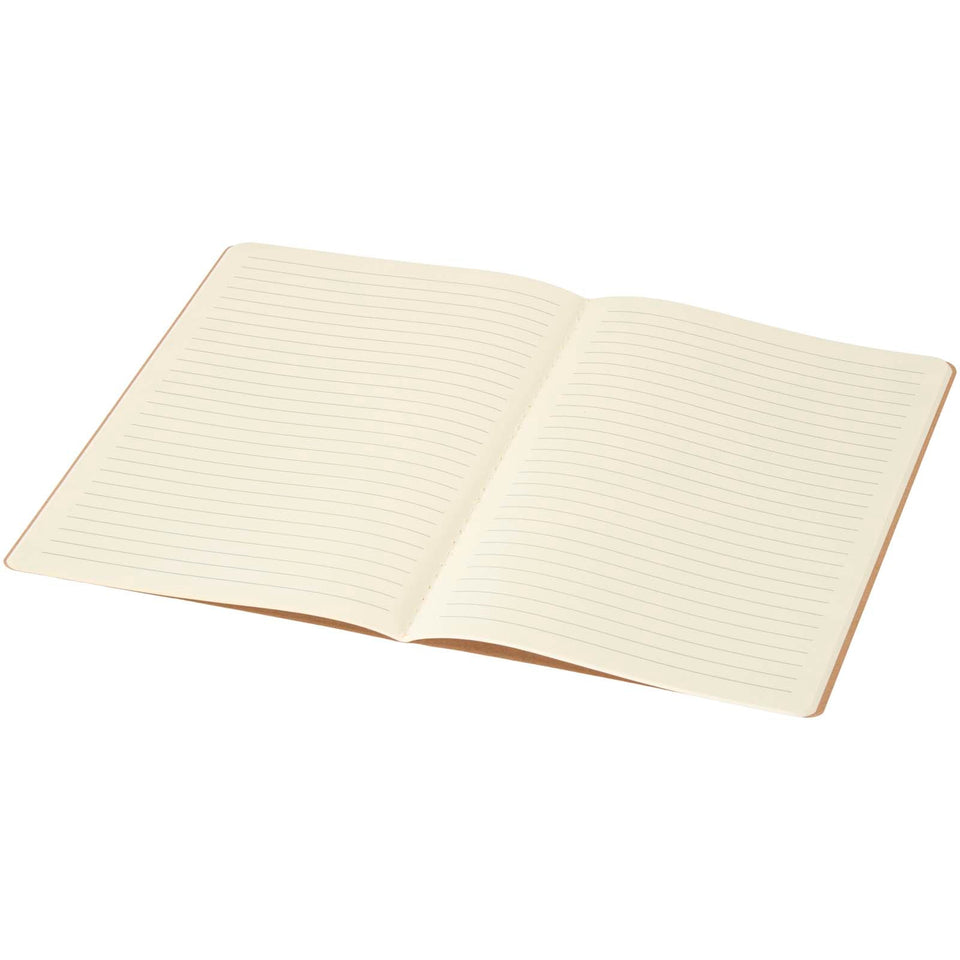 Blocco note taccuino formato A5 in carta kraft con pagine a righe Slyk personalizzato con logo - Pubblienne