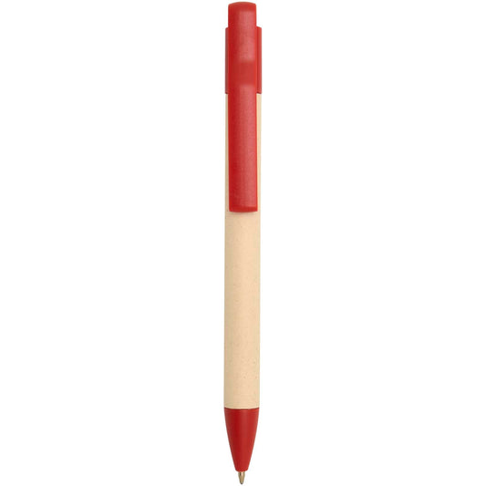 Penna a sfera in carta a base di canna da zucchero (inchiostro blu) Liliana personalizzato con logo - Pubblienne