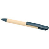 Penna a sfera in carta a base di canna da zucchero (inchiostro blu) Liliana personalizzato con logo - Pubblienne