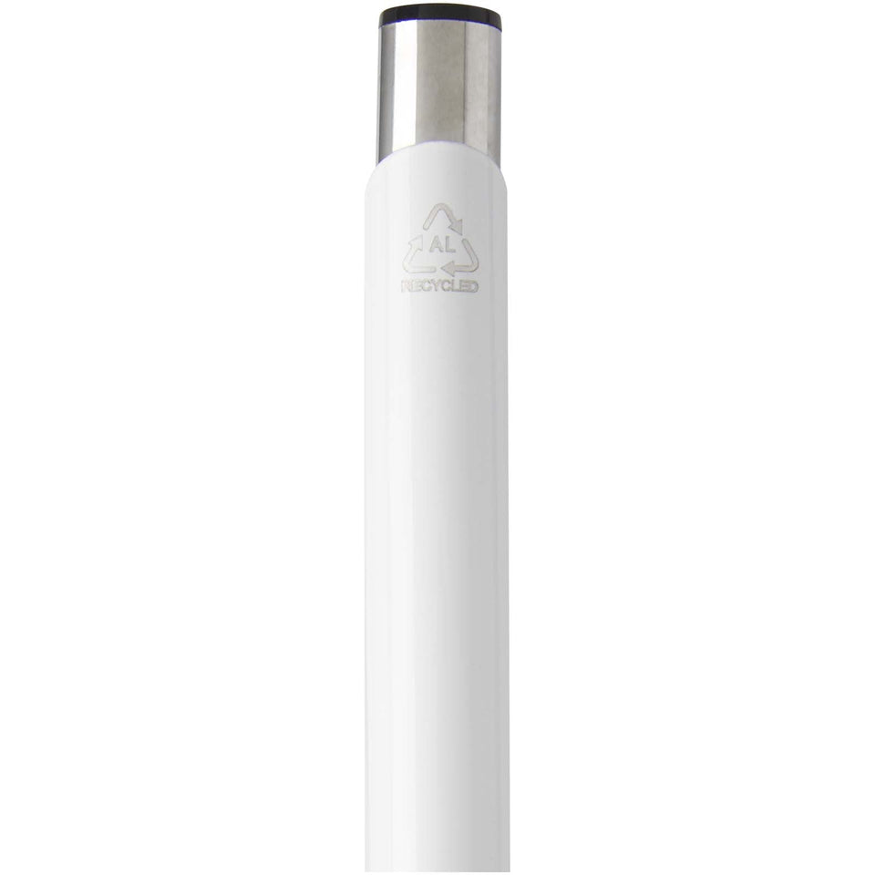 Penna a sfera in alluminio riciclato Moneta (inchiostro blu) personalizzato con logo - Pubblienne