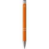 Penna a sfera in alluminio riciclato Moneta (inchiostro blu) personalizzato con logo - Pubblienne