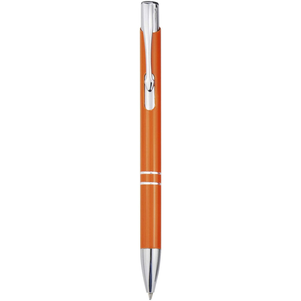 Penna a sfera in alluminio riciclato Moneta (inchiostro blu) personalizzato con logo - Pubblienne