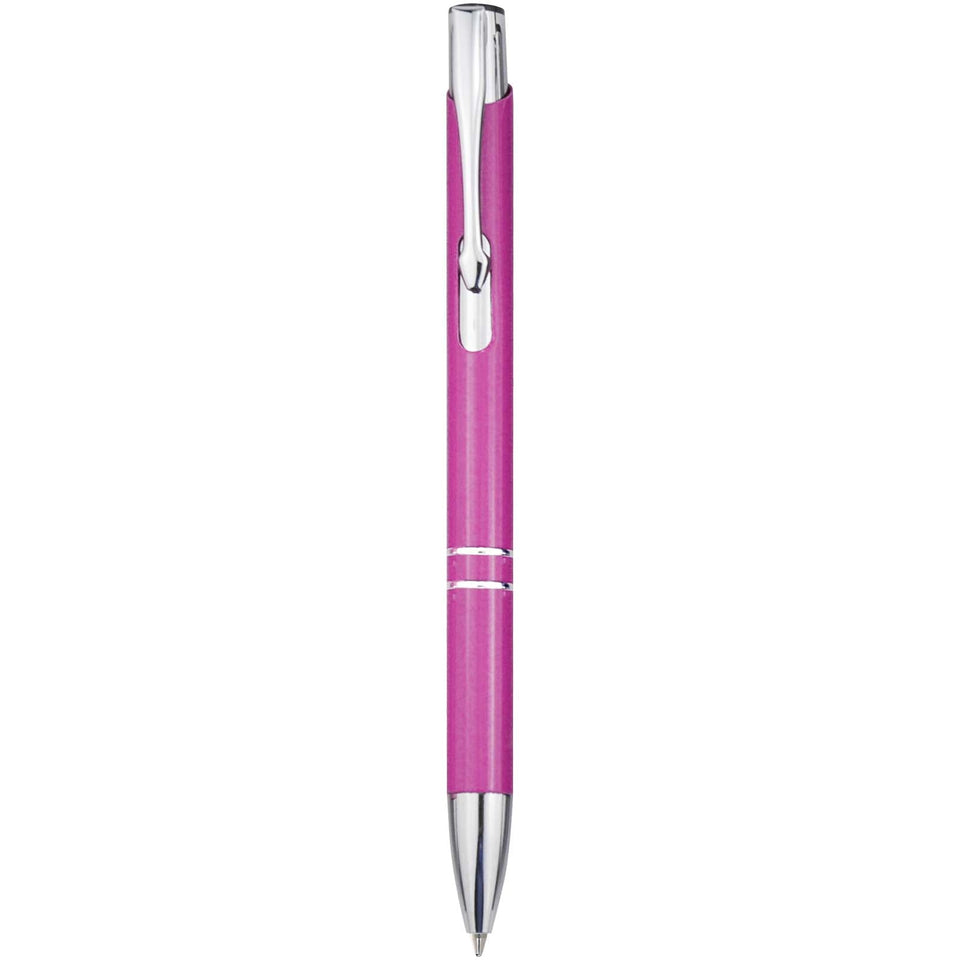Penna a sfera in alluminio riciclato Moneta (inchiostro blu) personalizzato con logo - Pubblienne