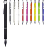 Penna a sfera in alluminio riciclato Moneta (inchiostro blu) personalizzato con logo - Pubblienne