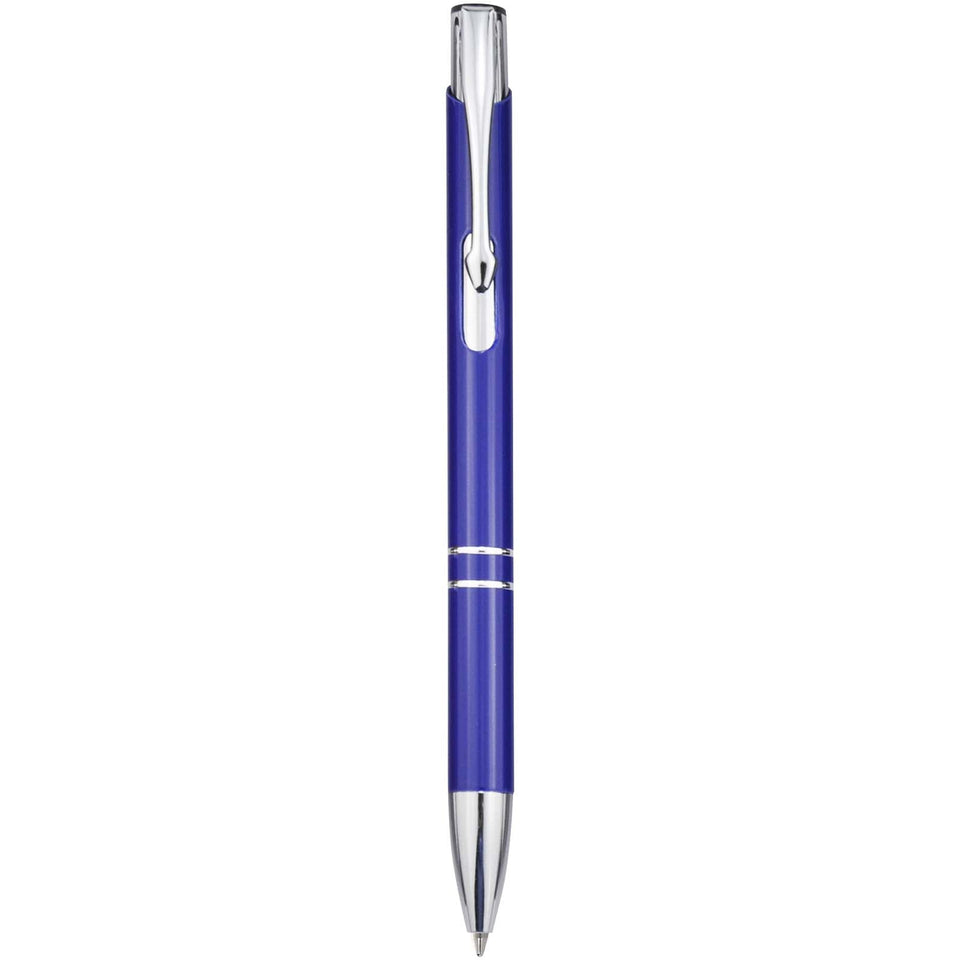 Penna a sfera in alluminio riciclato Moneta (inchiostro blu) personalizzato con logo - Pubblienne