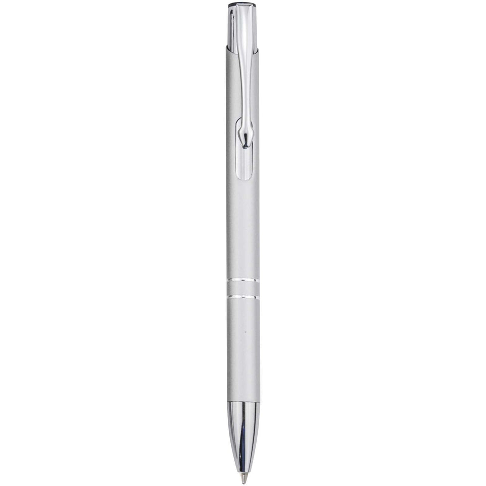 Penna a sfera in alluminio riciclato Moneta (inchiostro blu) personalizzato con logo - Pubblienne