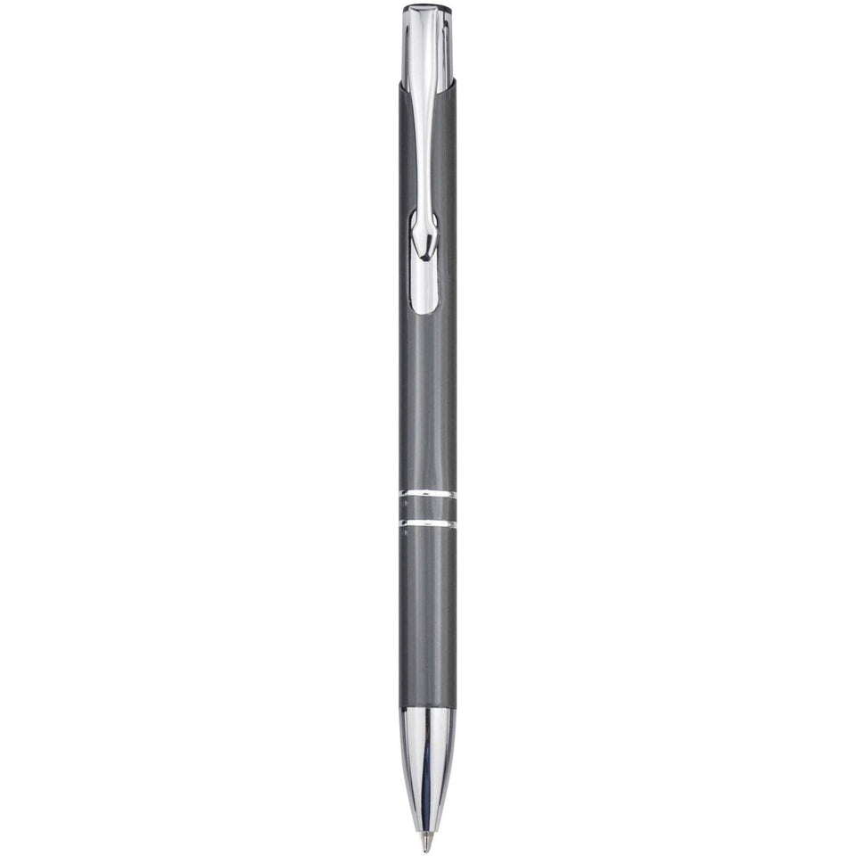 Penna a sfera in alluminio riciclato Moneta (inchiostro blu) personalizzato con logo - Pubblienne